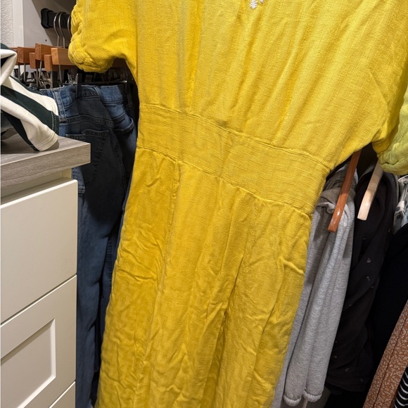 Free People Yellow Floral Midi Dress - Picture 4 of 4